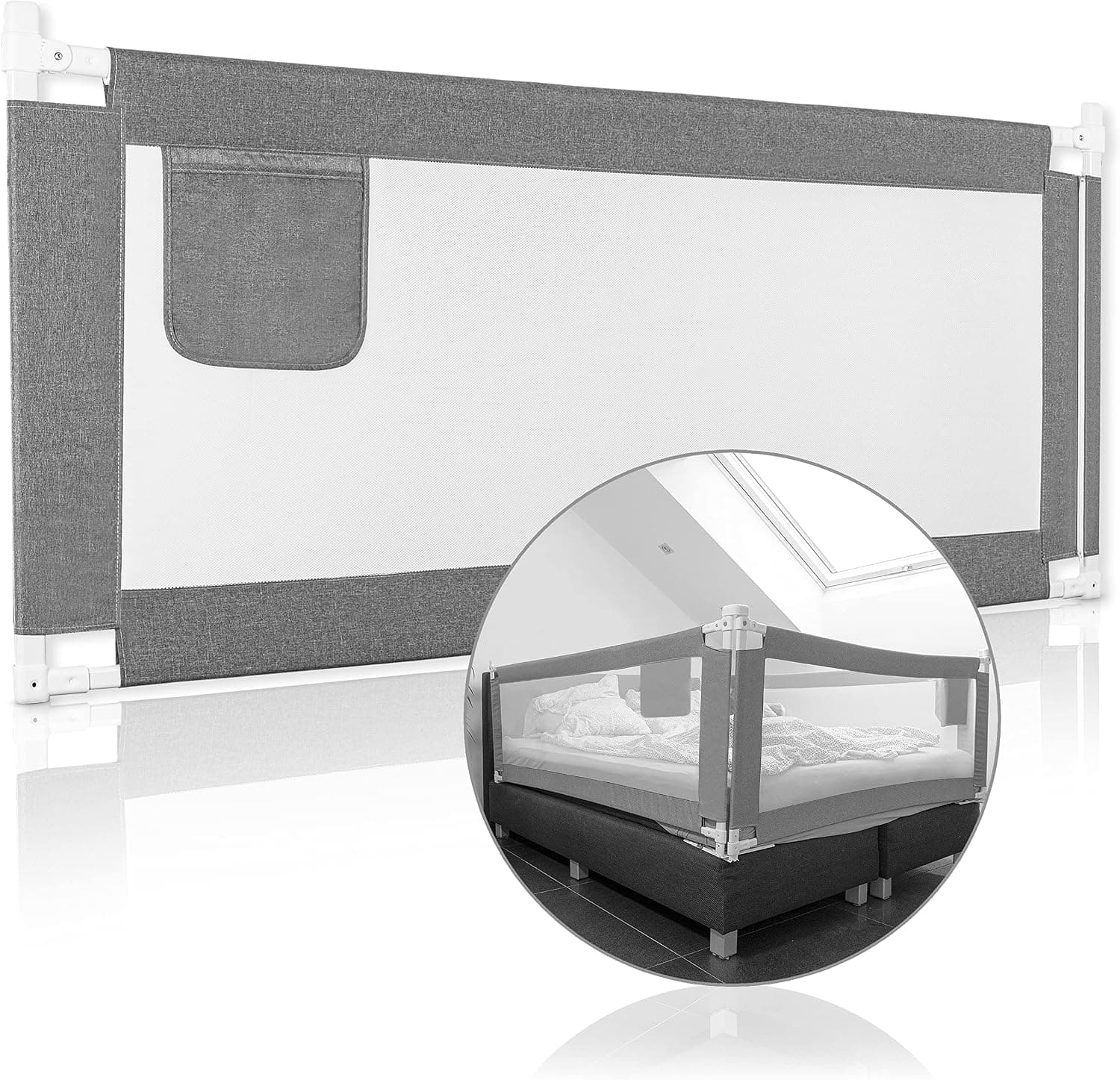 RAWVEL® Bettgitter grau