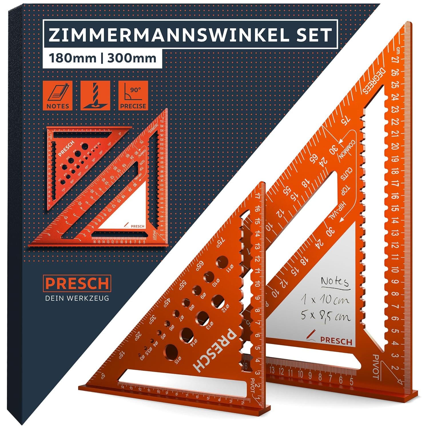 Presch Zimmermannswinkel Set